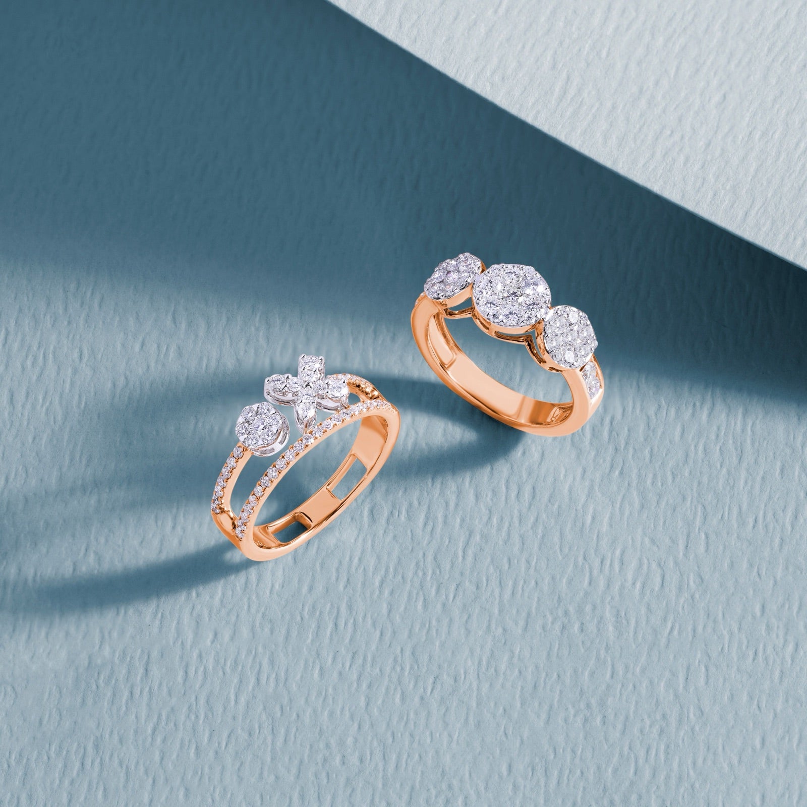 Diamond stacking rings